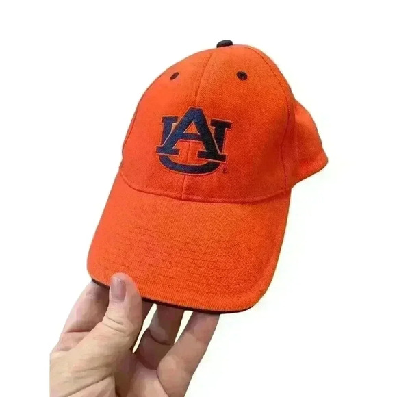 Official Signatures Auburn‎ University Tigers Orange Adjustable Baseball Cap Hat - Picture 6 of 6